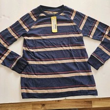 New Rumi  Ryder Sweater Lightweight Navy Stripe Size Meduim 8-10