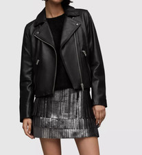 Allsaints Dalby Leather Biker Jacket, Black, Best For All Seasons. Must Have !!