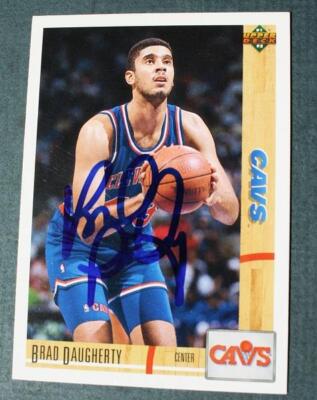 Cleveland Cavs Brad Daugherty Autographed 1991-92 Upper Deck