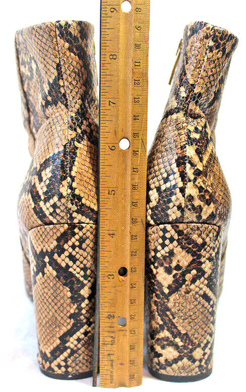 Faux Python Snake Skin Neiman Marcus  Block High … - image 6