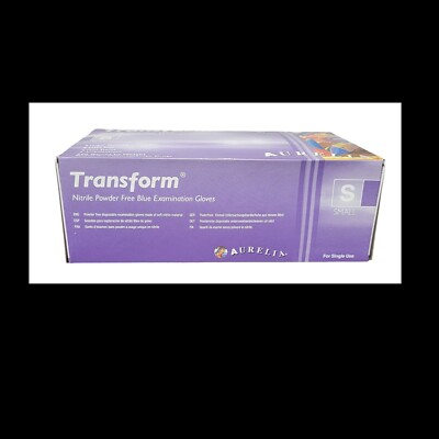 Transform Nitrile Powder Free Blue Examination Gloves (Case of 2000) 