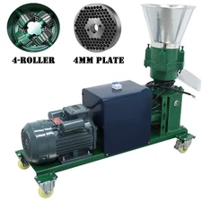 4mm Plate Animal Feed Granulate Making Machine Feed Pellet Mill Machine 220V 6HP