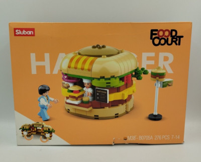 Food Court -Hamburger -Bausteine-Sluban M38-B0705A- Neu OVP 2. Wahl #