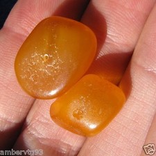 Natural Baltic amber 2.9 gr yellow caramel polished bead 琥珀 gemstone jewelry