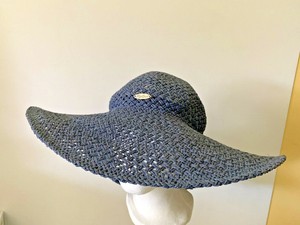 navy blue floppy sun hat