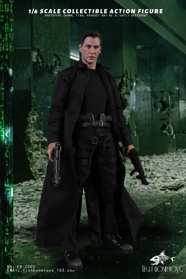 FIGURA ACTON Fish Bonetoys fb-z002 Hacker Task Cyber killer Neo 1/6 Foto 2 de 4