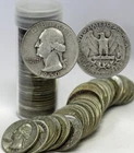Washington Quarter Full Roll - 40 Coins - 90% Silver - Choose # of Rolls!