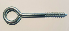 Screw In Eye Hooks Vine Eyes Heavy Duty BZP Hooks Medium 75mm