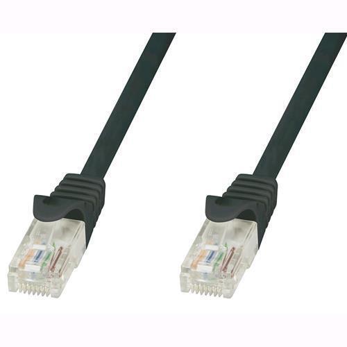 Techly Professional Cavo di rete Patch in CCA Cat.5E Nero UTP 0,5m