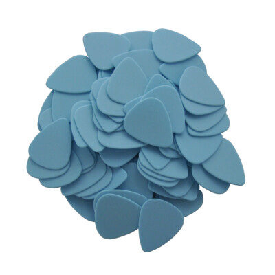 100pcs Heavy 1mm 351 Delrin Guitar Picks Plectrums Baby Blue / Turquoise