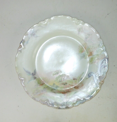 Antiker Teller Haviland Frankreich handbemalt Porzellan Blumenmuster - Bild 16 von 18