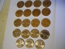 1 of Each President Vol 2 19 Coins 2012-2016 Presidential 1 Golden Dollar UNC