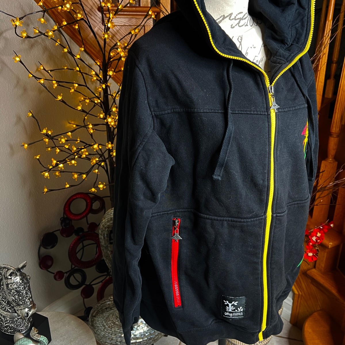 LRG Clothing & Equipment Multicolor Zip Up Jacket Hoodie Men's