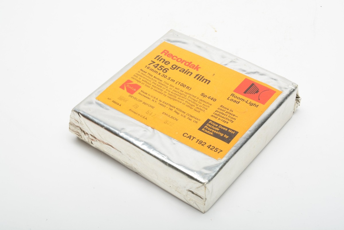 Kodak Recordak Fine Grain 16mm 100' film 7456 #192 4257 Expired 03