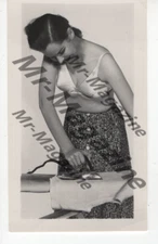 Brunette Lingerie 4"x2" Photo Sexy Cheesecake Vintage Risqué Pinup B&W PJ-73