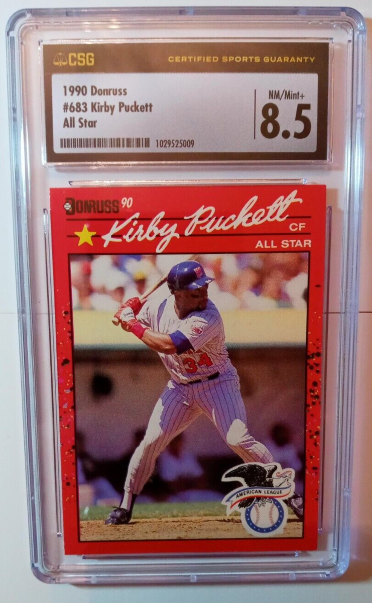 1990 Donruss Kirby Puckett #683 All Star Triple Error/ Variation
