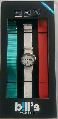 BILL'S WATCH ADDICT PKADD01 INTERCHANGEABLE STRAPS BNIB WARRANTY B!LL'S WATCHES