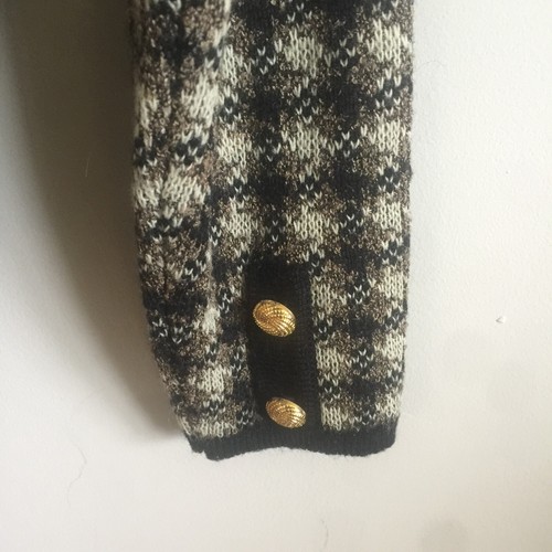 Summit Hill Knit Ladies Jacket Cardigan Acrylic/Wool Blend M Gold Button Detail - Picture 6 of 9