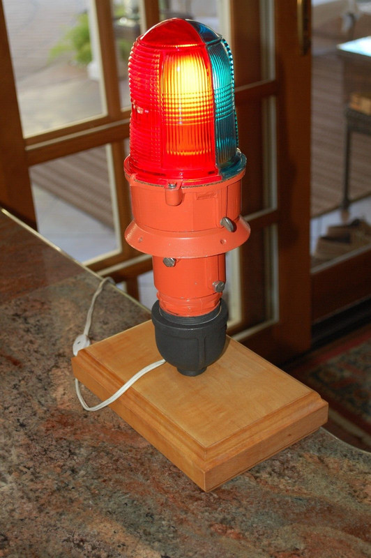 Airfield Airport Taxiway Runway Light  Aviation Table Lamp Desk Lamp Red/Blue A+
