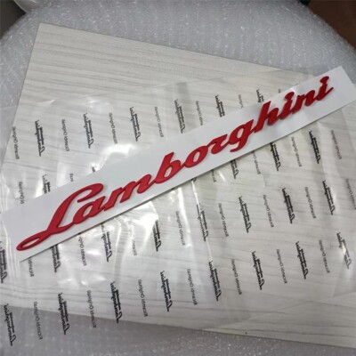 Lamborghini Urus Rear Script Emblem 4ML853742   Matte Red OE Style Badge