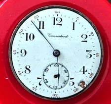 ANTIQUE~LANGENDORF~CONSISTENT~7J~SWISS POCKET WATCH MOVEMENT