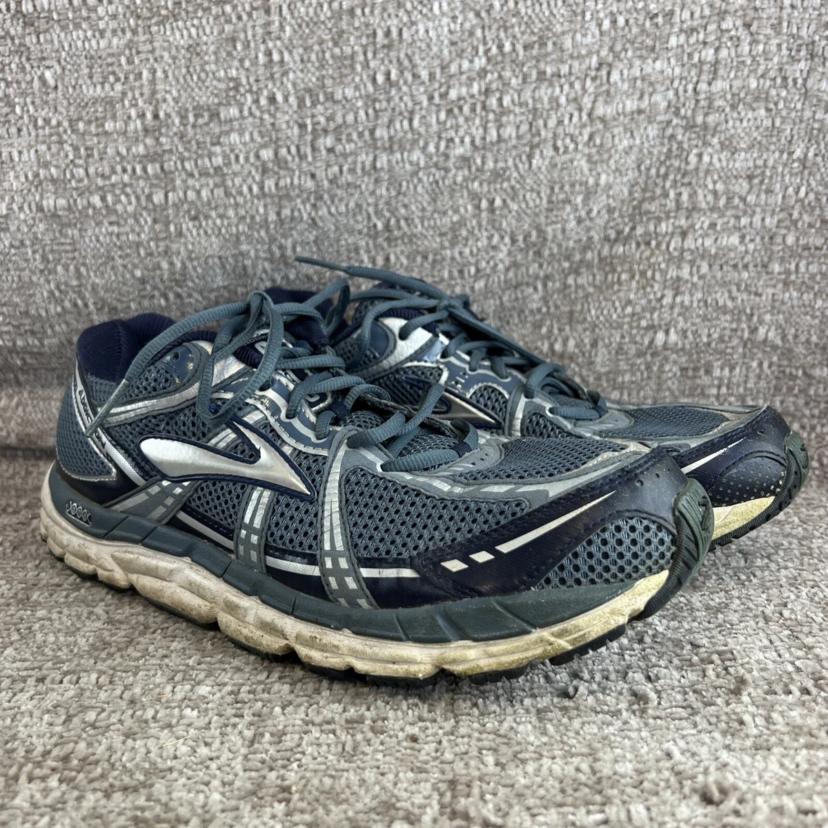 Brooks Addiction 11 Gray Blue Men s Athletic Running Shoes Size 13