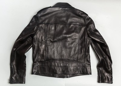 NWT GUCCI Moto Blouson Black Cafe Racer Mens Lamb LEATHER Jacket