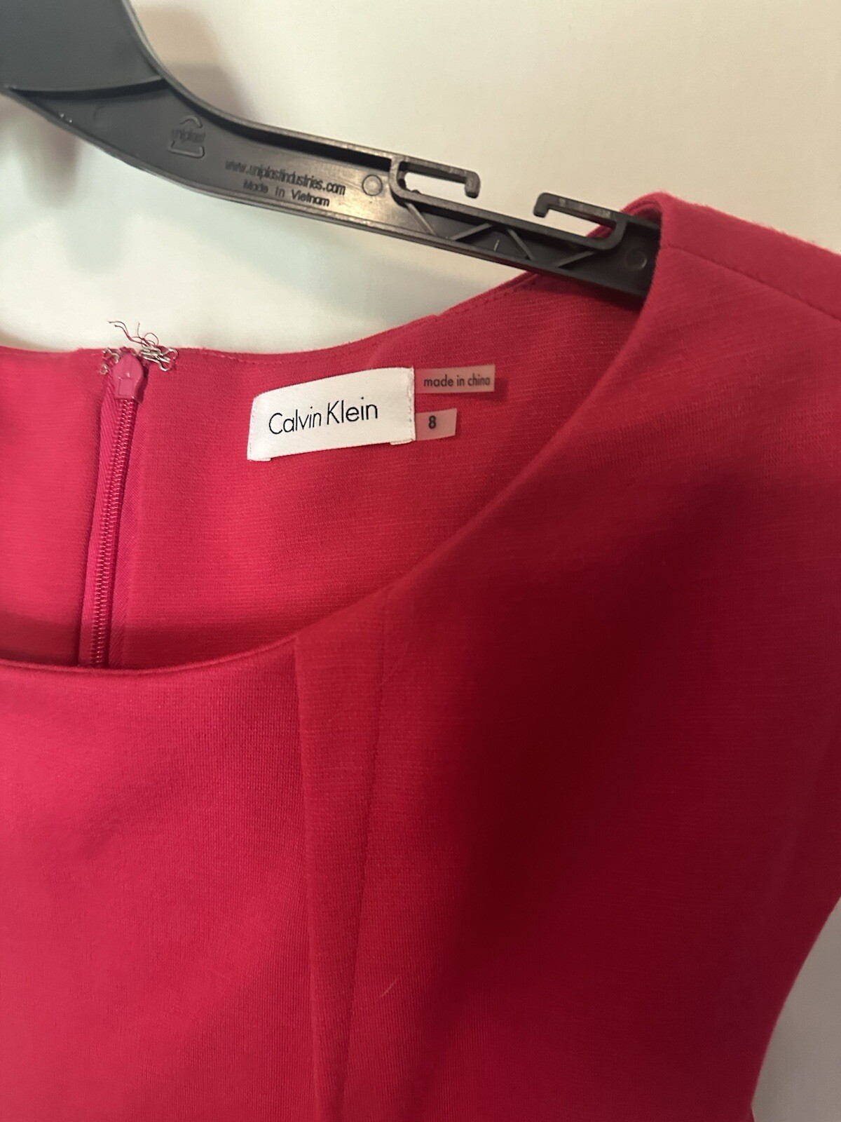 NWT Calvin Klein Sleeveless Knee-Length Sheath Pink Dress 8 begonia barbie thumbnail 2