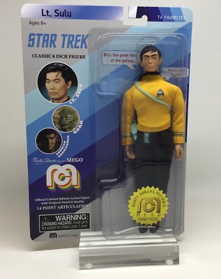 NEW MEGO CORP 2018 ''LT. SULU'' STAR TREK 8'' ACTION FIGURE #1009/10000 - MOC 