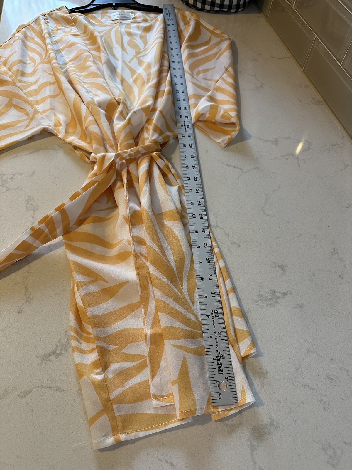 Maison Du Soir XS/S Kimono Luxe Robe Magnolia Pal… - image 6