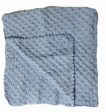 NEW Baby Boy Girl Nursery Hand Made Crocheted Large Blanket Throw 38"