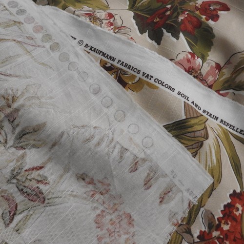 P Kaufmann Floral Cotton Fabric 5 Yds 56" Wide Soil Stain Repellent Upholstery - Picture 9 of 9