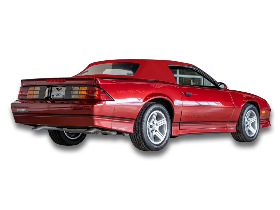 Se adapta a: Chevrolet Camaro Firebird 1990-93 convertible techo blando lona roja de cuarzo Foto 3 de 4