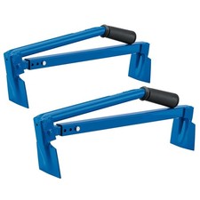 2 x Draper 90002 Brick Lifting Tongs Block Carrying Tool Adjustable 6-10 Bricks