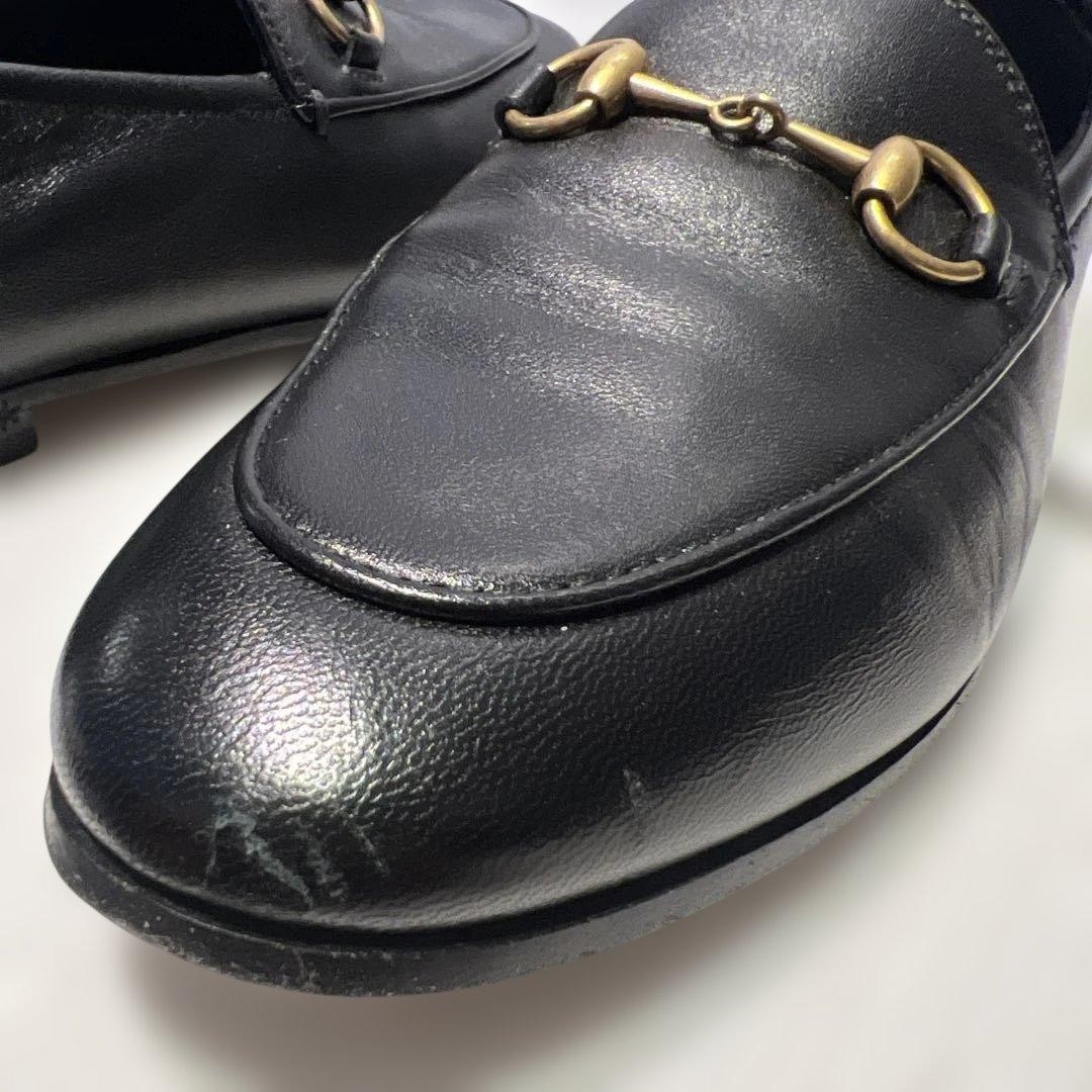 GUCCI Women's Loafers Horsebit Leather Black EU35/US5 120233c thumbnail 15