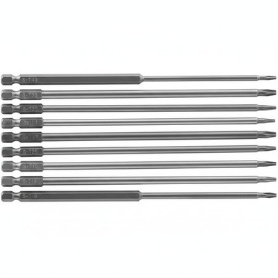 Torx Bit Set 11 Stück 150mm S2 Stahl magnetisch T6 T7 T8 T9 T10 T15 T20 T25 T...