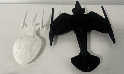 2 Star Trek 3d Printed Ships