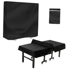 Outdoor Waterproof Table Tennis Cover, 72.8 x 65 x 27.5 in, Black