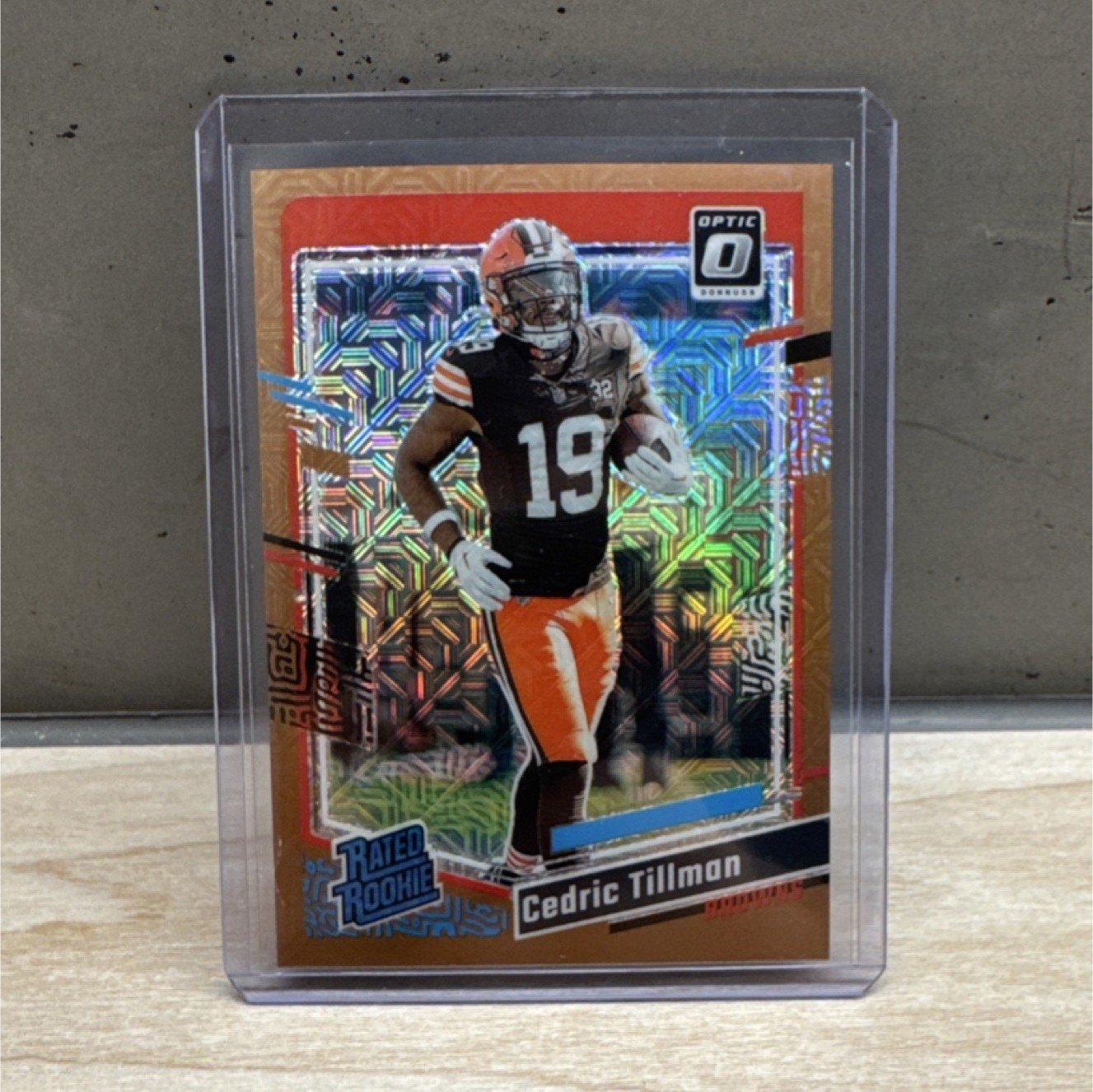 Panini 2023 Donruss Optic Cedric Tillman Bronze Mojo Rated Rookie #224 14/35