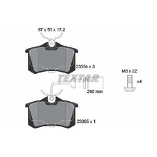 Satz Bremsbeläge Bremsklötze hinten für VW Sharan 7M 7M8 24516502