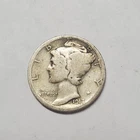 1917-S Mercury Dime - 90% Silver - Early Date w/Mint Mark - **Free Shipping**