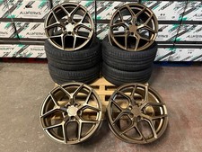 VW Golf R Gti Clubsport Edition 45 Style XT2 19” Alloy Wheels+Tyres 5x112 Bronze