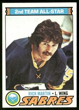 Rick Martin 1977-78 Topps #180 Buffalo Sabres EX