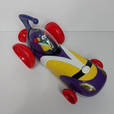 Vintage VeggieTales Larry Boy Larry-Mobile Car Blue Box Lights Sounds WORKS