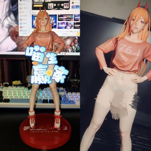 Dodomo Studio Chainsaw Man 1/6 Scale Power Resin Model In Stock Two Body H29cm