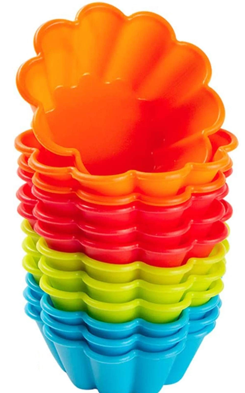 Silicone Baking Cups Cupcake Liners Muffin Tin 3 Inch Brioche 12 PCS