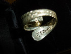 Vintage 925 Sterling Silver Ring Intricate Scroll Filigree Design Sz 8 ADJUSTABL — photo 2