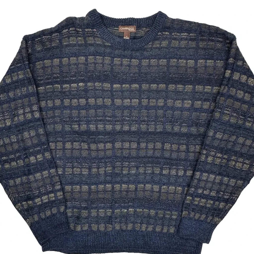 Cambridge Checked Sweater - Medium Gray Acrylic - image 4