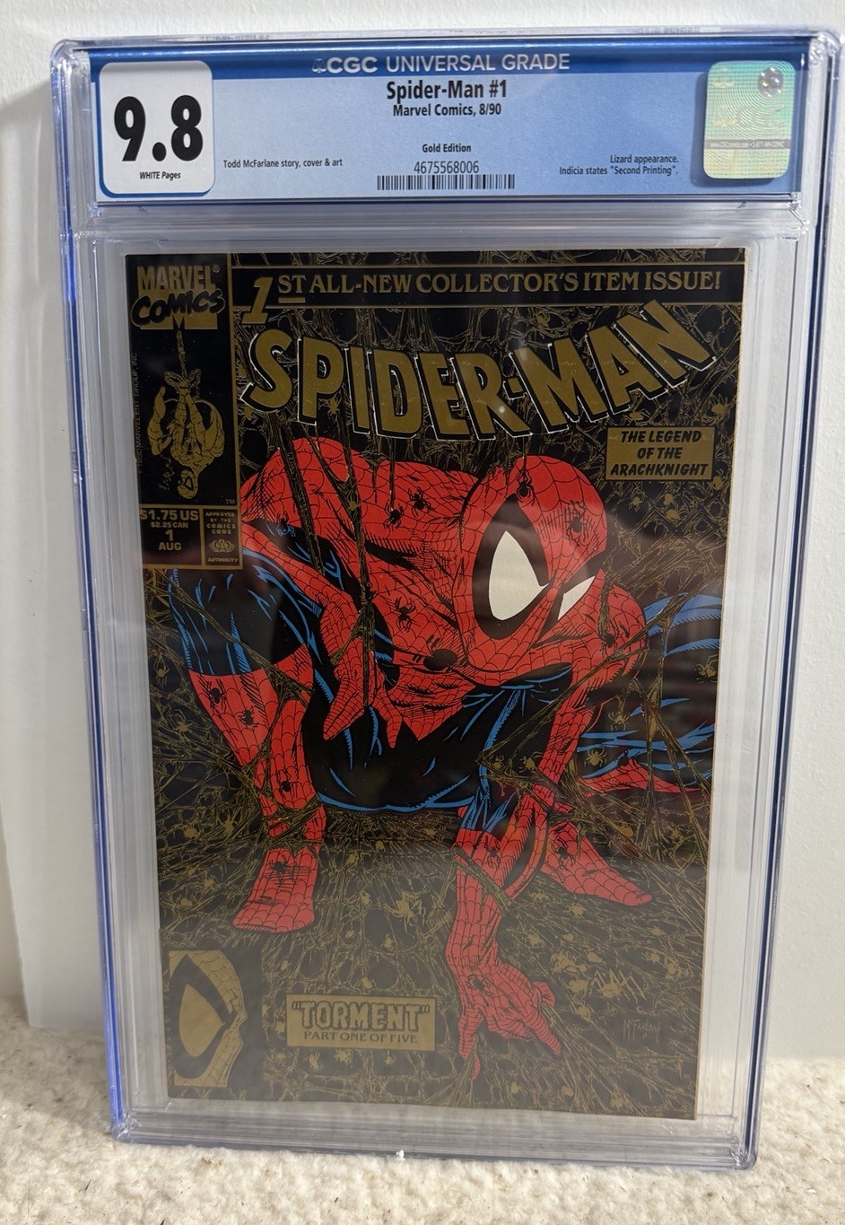 Spider-Man #1 (2nd Printing UPC Gold Edition) Value - GoCollect
