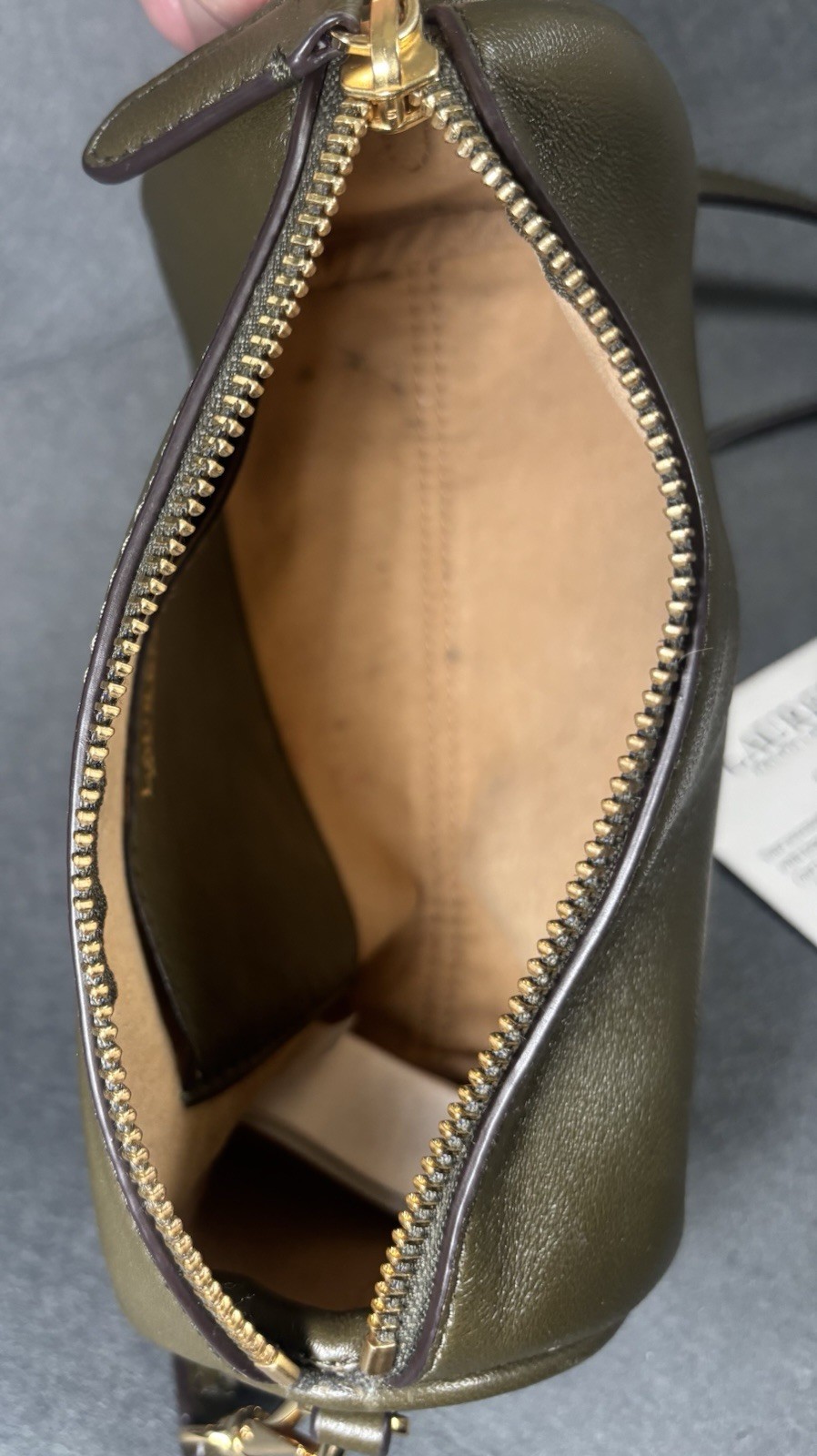 Lauren Ralph Lauren Crossbody Bag Women's One Size Olive Green Leather Chain thumbnail 10